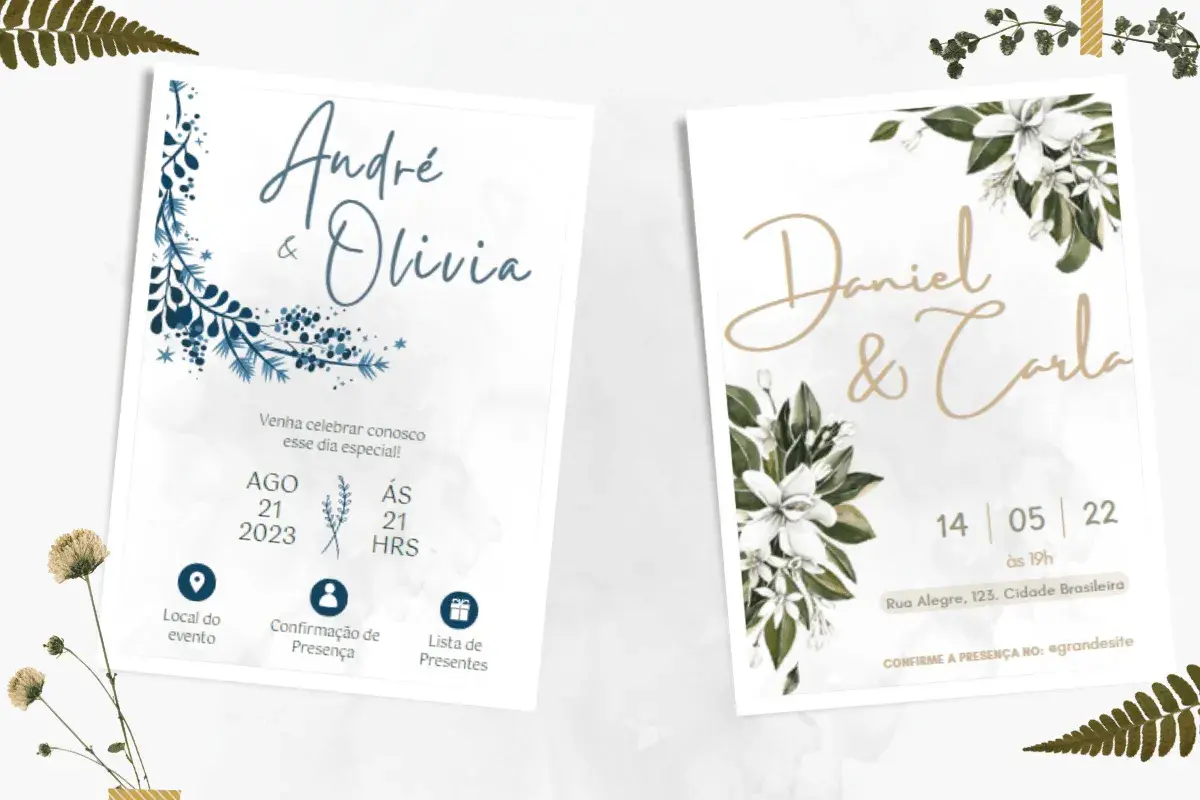 Convite Digital em 2023  Convite casamento online, Convites de